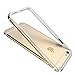 KEWEK Double Layer Aircraft-Grade Aluminum Bumper Flexible TPU Shock Absorbing Case for iPhone 6 / 6s - Gold