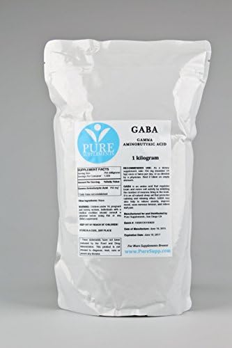 Pure Supplements GABA (Gamma-Aminobutyric Acid) Powder (1 Kilogram)
