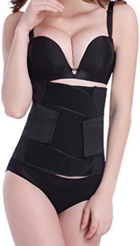 Postpartum Support - Recovery Belly/waist/pelvis Belt Pelvis Belt Body Shaper Postnatal Shapewear (XL, black)