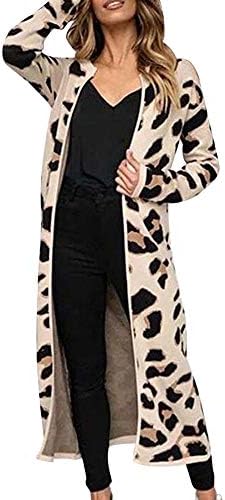 Red Ta Clearance Women Autumn Winter Long Sleeve Top Jacket,Ladies Fashion Leopard Print Long Cardigan Outerwear
