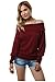 Aifer Women's Casual Off Shoulder Long Sleeve Loose Blouse Shirt Tops