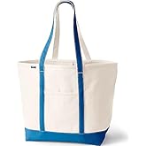 Lands' End Open Top Canvas Tote Bag