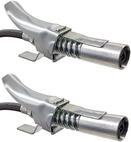 Feiyang Grease Gun Coupler,Locks onto Zerk Fittings,Grease goes in - Latest Improved Version No Leak (2 Pack)