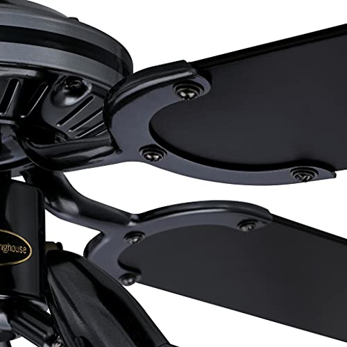 73061 Princess Euro, traditioneller 105 cm Deckenventilator mit Beleuchtung von Westinghouse Lighting, Ausführung in gebürstetem brüniertem Metall mit drei Strahlern