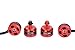 DLFPV 4pcs DL2205 2300KV Brushless Motor for FPV Drone Racing Quadcopter 2CW 2CCW in Red