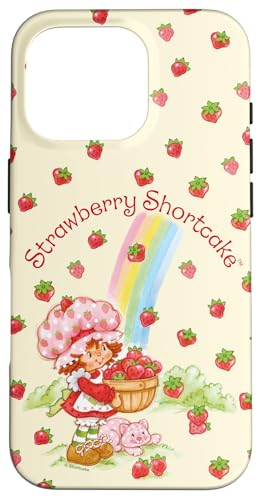 Strawberry Shortcake Rainbow Pastel Colors Retro Logo Case for iPhone 16 Pro
