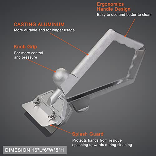 BOLEXINO Grill Scraper W/ 7 Blades and Small Slant Edge Grill Scraper