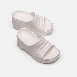 Arqa Marshmallow Wedge Sandals for Women Open Toe