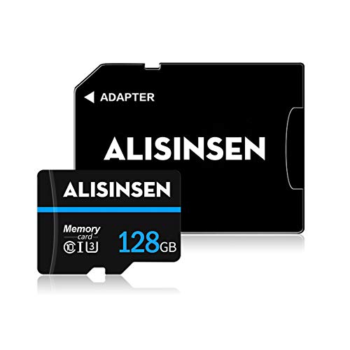 Micro-SD-Karte, 128 GB, mit SD-Kartenadapter, Klasse 10, TF-Speicherkarte 128 GB, High-Speed-Speicherkarte für…