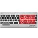Kuzy RED Keyboard Cover for MacBook Pro 13 inch A1708 (No TouchBar) Release 2016 & MacBook 12
