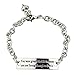 Graduate Gifts for Girls/Boys-You were Given This Life Because You are Strong Enough to Live it Sweet Inspirational Quote on Metal Elegant Bracelet Silver