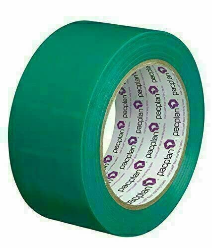 Pacplan 50mm x 33m Green Heavy Duty High Visibility Floor Hazard Lane Marking Tape Qty 1 Roll