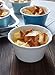 Sweese 511.001 Porcelain Souffle Dish, 6 Ounce Ramekins for Baking, Set of 6, White