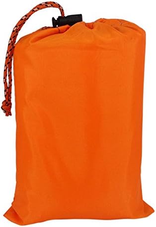 Go Pocket Blanket | Ultra Compact Oversized Pocket Blanket Mat with Pouch for Picnic Camping Hiking Beach Outdoor Fit 4-5 People | Waterproof Sandproof Puncture-Resistant Oxford Cloth | Orange | 1367
