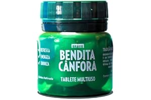 Bendita Cânfora Pote Com 30 Tabletes Multiuso Odorizante Natural | Traças, Mofo, Casa