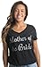Mother of The Bride | Wedding Rehearsal Dinner Bridal Women's V-Neck T-Shirt-(Vneck,XL) Black