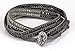 SPUNKYsoul New! Handmade Boho 3 Wrap Bracelet Silver and Gun Metal Silver for Women Collection