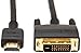 Amazon Basics HDMI to DVI Adapter Cable, Bi-Directional 1080p, Gold Plated, Black, 6 Feet, 24-Pack