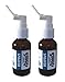 Snoot! Amber Glass 30ml (1oz) Oral Sprayer for Colloidal Silver, Iodine, Essential Oils & other water based applications 2-pack