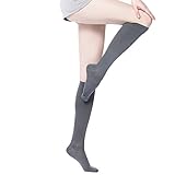 Compression Socks for Men & Women, BEST Graduated Athletic Fit for Running, Nurses, Shin Splints, Flight Travel, & Maternity Pregnancy. Boost Stamina, Circulation, Varices Socks (Small/Mediun, Gray)