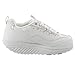 Skechers Women's Shape Ups Metabolize Fitness Work Out Sneaker,White/Silver,7.5 W US