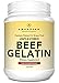 AMANDEAN Premium Gelatin Powder XL. Grass-Fed Beef Collagen Protein Supplement. Unflavored. Healthy Skin, Hair, Nails, & Gut. Paleo Friendly Cooking and Baking. 18 Amino Acids. Non-GMO.