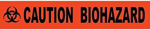 National Marker PT40 Caution Biohazard Printed Barricade Tape