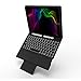 iPad 9.7'' Keyboard Folio Case Compatible with iPad 2018, 2017, Air 2 and Air 1, iPad Pro 9.7, Wireless/BT Backlit Keyboard, Slim Portable Magnetic Stand Microfiber Cover with Pencil Holder (Black)