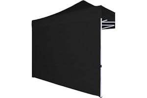 COOSHADE Instant Canopy SunWall 10x10 Canopy SideWall for Pop up Canopy Tent, 1 Pack Sidewall Only, Black