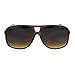 SA106 Oversize Large Thin Plastic Racer Mens Sport Sunglasses Brown