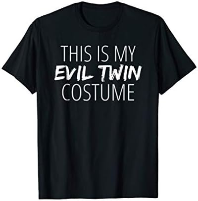This Is My Evil Twin Costume T-Shirt Funny Halloween Twins