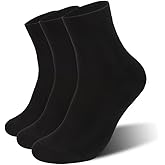 TUAN YUAN Bamboo Men Women Breathable Quarter Thin Ankle High Comfort Cool Soft Socks - 6 Pairs