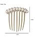 TEEMI-French Twist Comb with Cubic Zirconia Decorative Hair Side Combs for Women Wedding Bridal