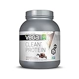 Vega Clean Protein Powder Chocolate (45 Servings, 3 lb 10.5 OZ) - BCAAs, Non Dairy, Gluten Free, Non GMO