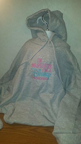 99% Sure I'm a Disney Princess Womens Gray Hoodie Hoody Sweatshirt Pullover Top 3XL READY TO SHIP