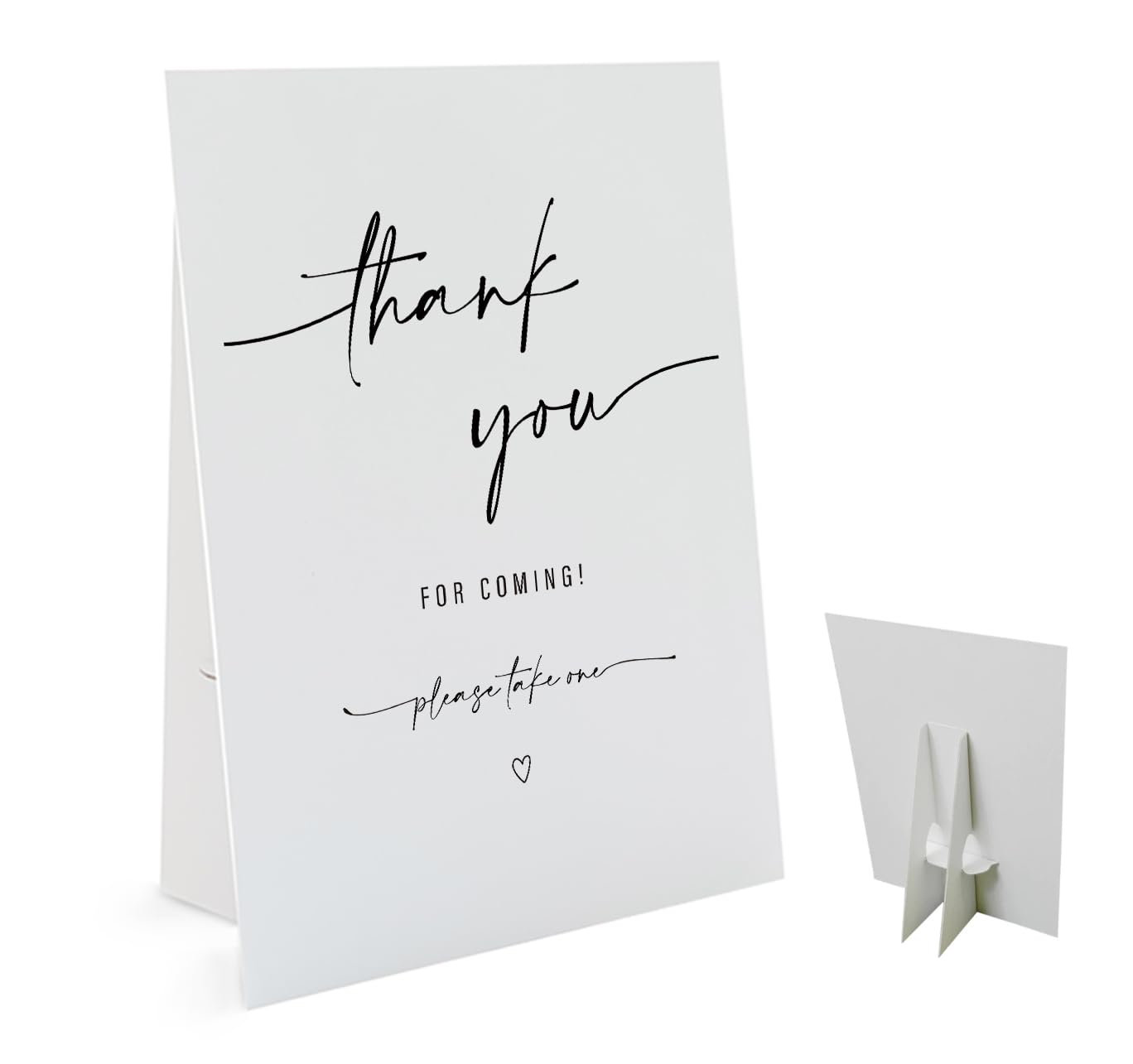 Photo 1 of Thank You for Coming Please Take One Sign(8 x 11 Inch Table Sign with Holder) Wedding Shower Bridal Shower or Baby Shower Favors for Guests-WEEDS02