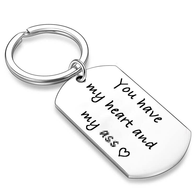 Nimteve Gifts for Boyfriend Keyring Husband Gift Wife Gifts Couples Gift Funny keyrings for Men Women Gifts for Her Him Anniversary For Husband Wife Valentines Gifts (You Have My Heart)