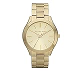 Michael Kors Women's 41mm Stainless Steel Goldtone Slim Runway Watch