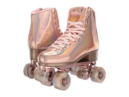 Impala Rollerskates Girl's Impala Quad Skate (Big Kid/Adult) Marawa Rose Gold 9 (US Men's 7, Women's 9) M