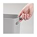 mDesign Plastic Small Trash Can, 1.5 Gallon/5.7-Liter Wastebasket, Narrow Garbage Bin, Handles for Bathroom, Laundry, Home Office - Holds Waste, Recycling, 10