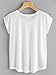 Milumia Women's Boho Print Tee Short Sleeve Summer Casual Blouse Top A White X-Large