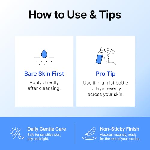DearKlairs EGF Serum - Blue Youth Activating Drop, 1.69 Fl Oz | Barrier Repair & Post-Blemish Marks, Sensitive Skin-Friendly, Daily Calm & Soothe, Korean EGF serum