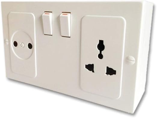 Hifuture Caja De Almacenamiento De Pared Con Doble Enchufe De