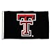NCAA Texas Tech Red Raiders Flag with Grommets, 3' x 5', Black (35227)