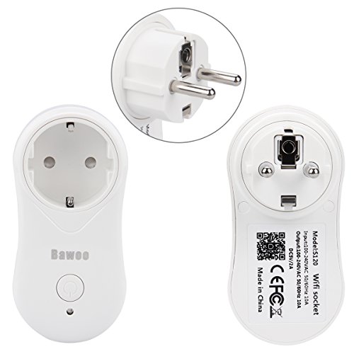 Enchufe-Inteligente-WiFi-Inalmbrico-2-Pack-Bawoo-Smart-Socket-Interruptor-APP-Control-Remoto-y-Temporizador-Programador-Wi-Fi-Plug-con-Puerto-USB-Compatibles-con-IOS-y-Android-Amazon-Alexa
