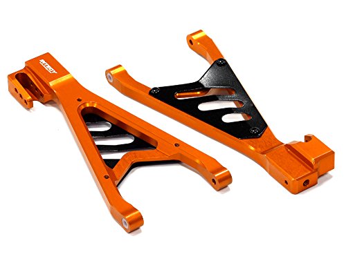 Integy RC Model Hop-ups T4153ORANGE Billet Machined Type II Rear Lower Suspension Arms for Traxxas 1/10 Revo, E-Revo