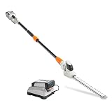 VonHaus 40V Max Cordless 20" Pole Hedge Trimmer with 83.8" to 107.5" Telescopic Extension - Includes 2.0Ah Battery and Charger
