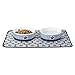 DII Bone Dry Paw Patch & Stripes Ceramic Pet Bowl for Food & Water with Non-Skid Silicone Rim for Dogs and Cats (Large – 7.5″ Dia x 2.4″H) Nautical Blue – Set of 2thumb 4