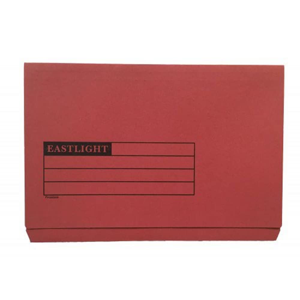 Document Wallet Full Flap, 270gsm, Red, Pack of 50