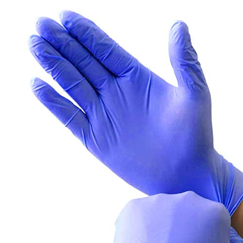 Nitrile Disposable Gloves (L, Purple) Pricepulse